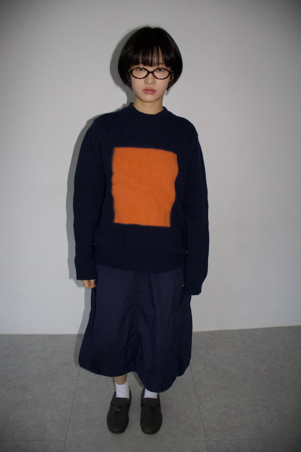 MSGM orange square knit 상품이미지1