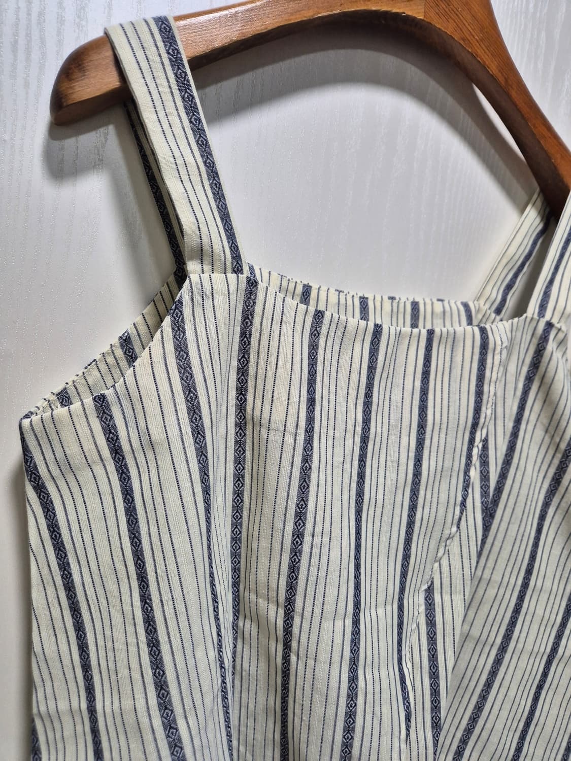 (세일)(새상품)스트라이프 끈나시 스커트 투피스 세트 상품이미지7