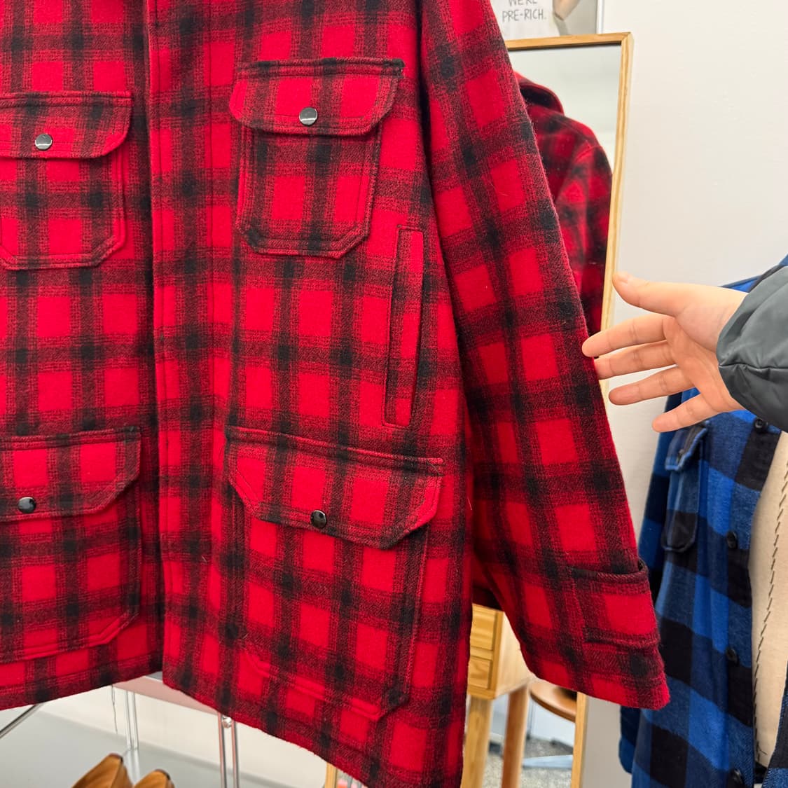 60s 울리치 Woolrich 매키노 울 헌팅 자켓 (XL)   상품이미지5