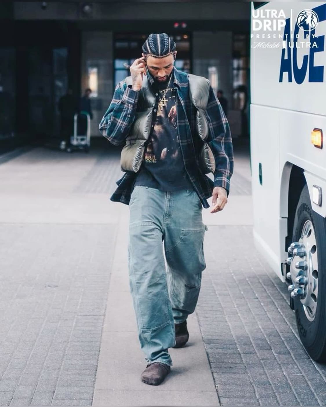 빈티지 칼하트 모스그린 더블니 워크 팬츠 B136MOS 상품이미지1