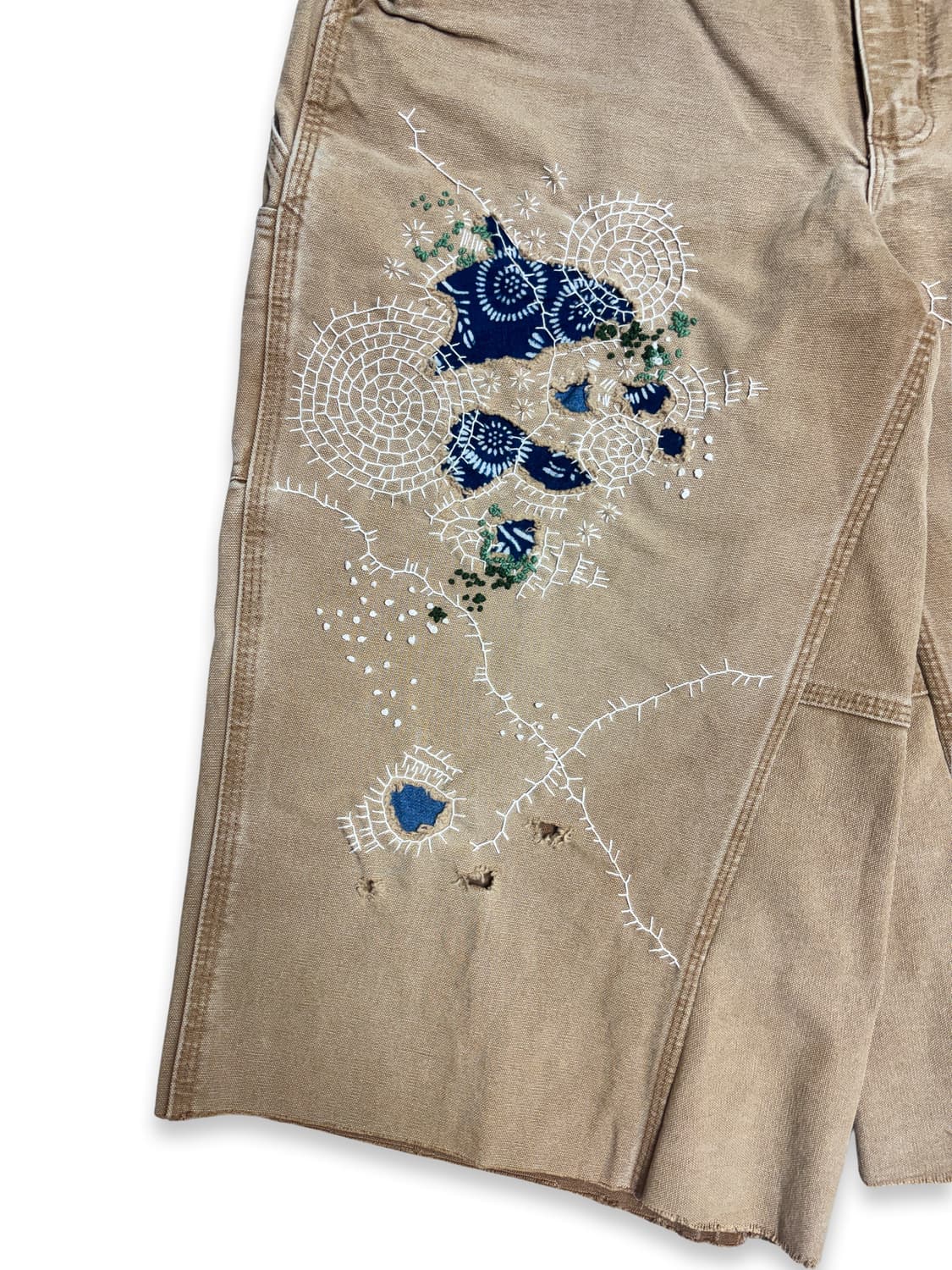 Carhartt Boro Sashiko Distressed Shorts 상품이미지3