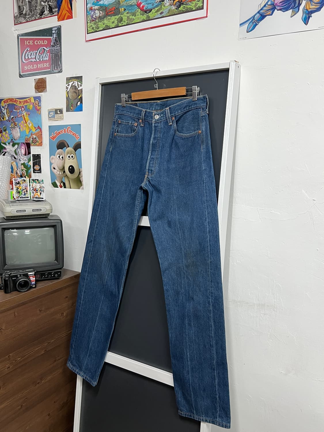 90s Levis리바이스 501 버튼플라이 오리지널 스트레이트 데님 팬츠 상품이미지9