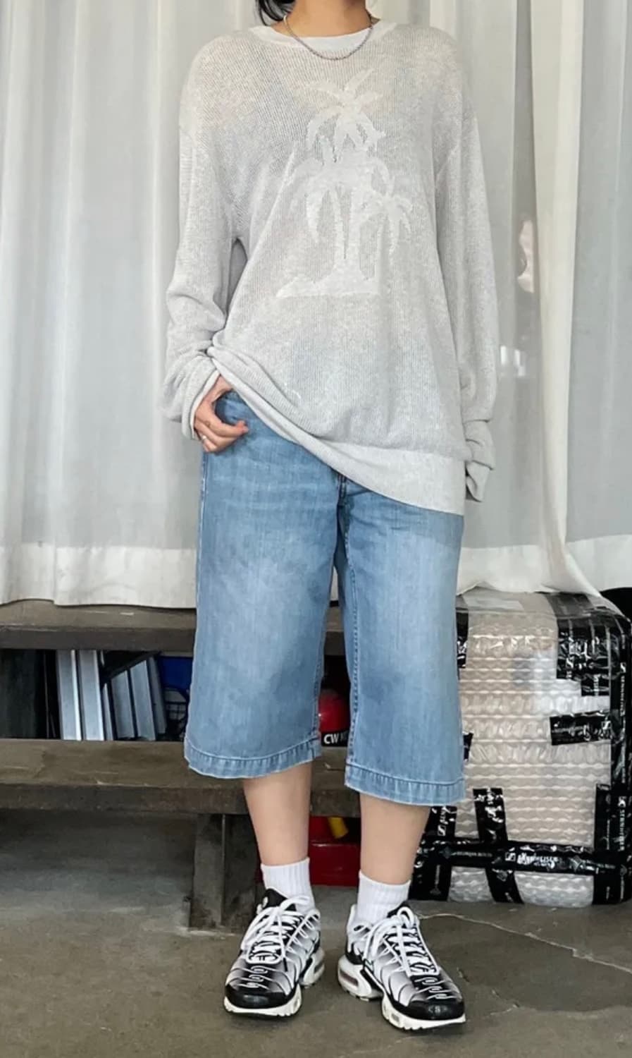 스컬프터 팜트리 풀오버 그레이 L 상품이미지2