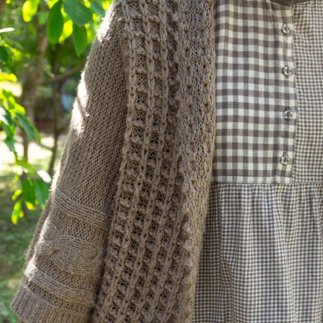 모카 니트 숄 가디건 상품이미지8