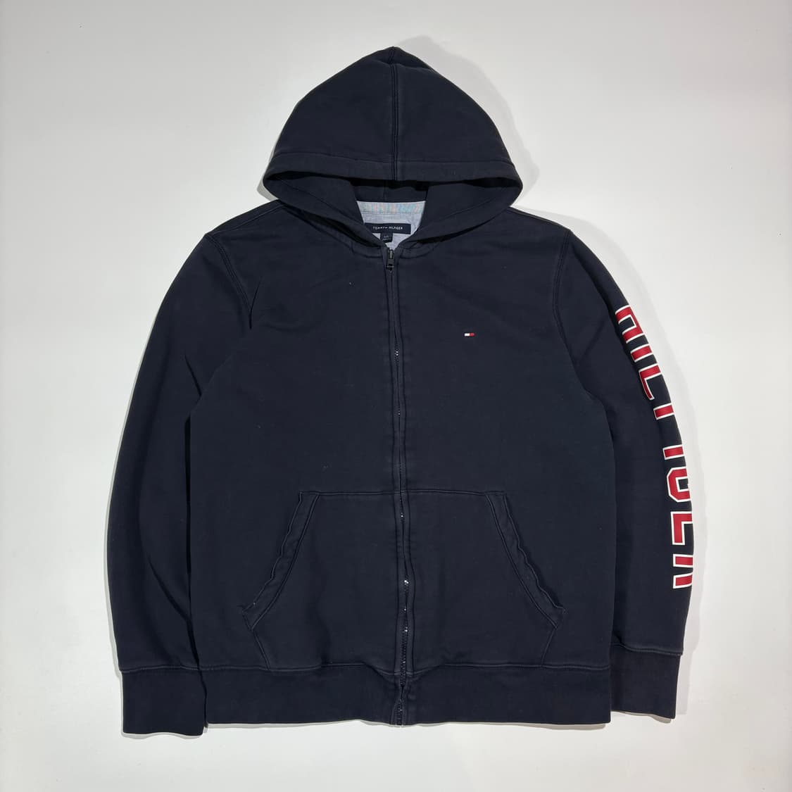 타미힐피거 로고 후드 집업 상품이미지1