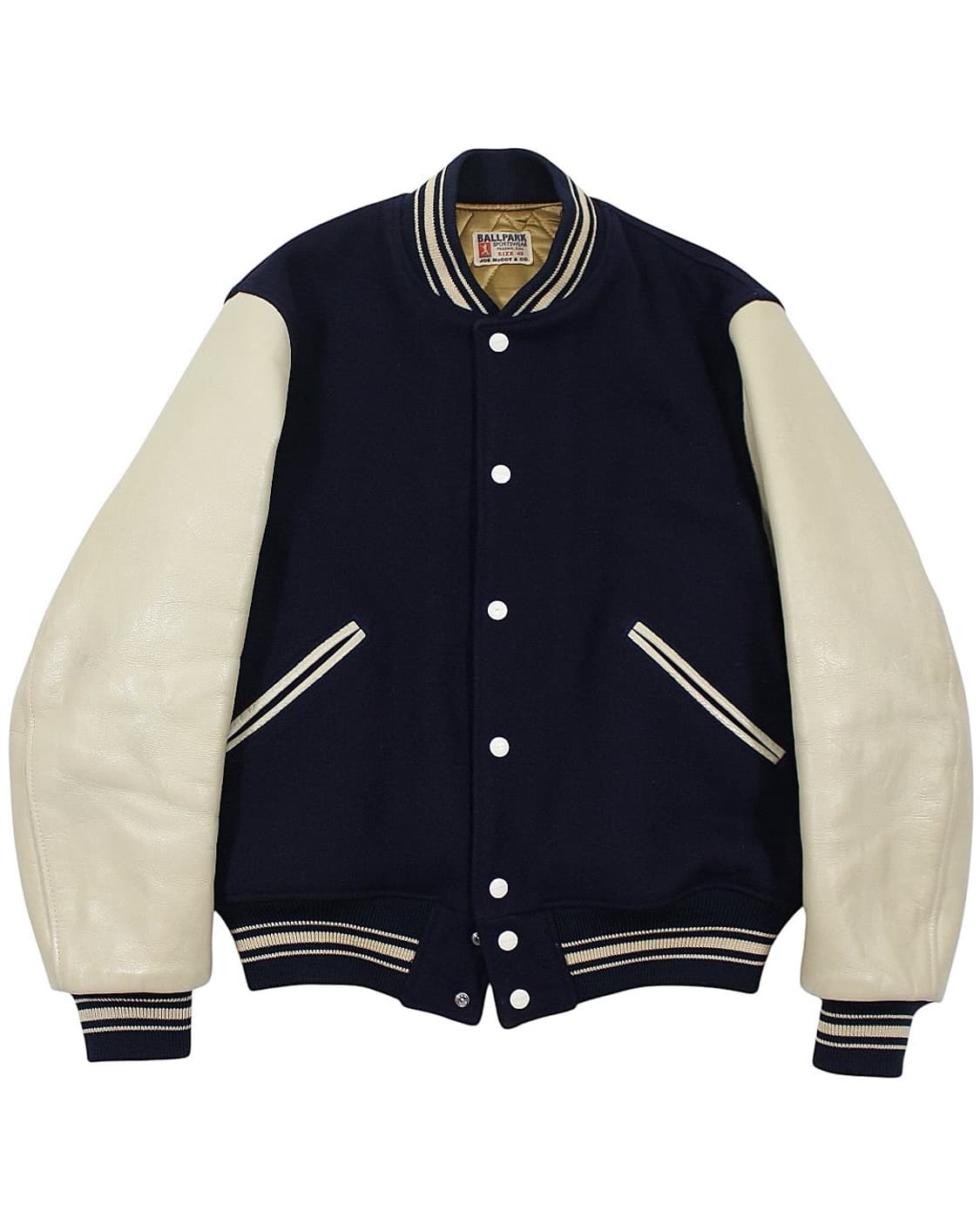 리얼맥코이 조맥코이 울 바시티 자켓 볼파크 상품이미지1