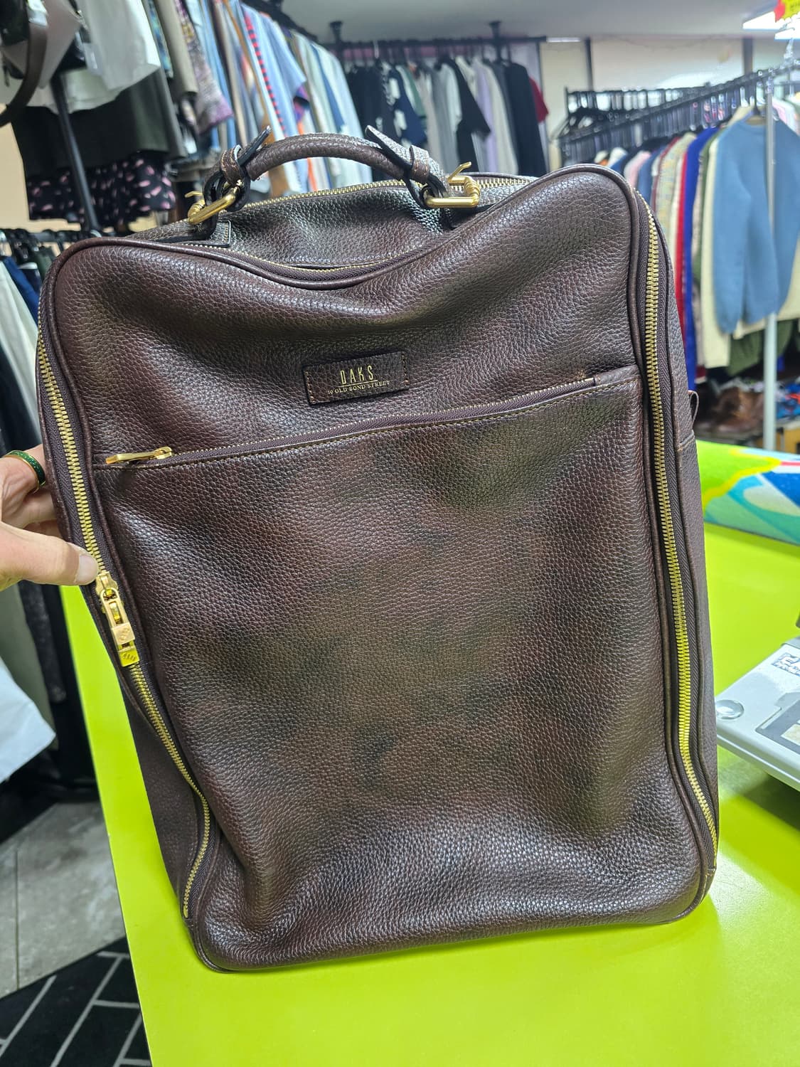 닥스 가죽 브라운 백팩 (1347) 상품이미지1