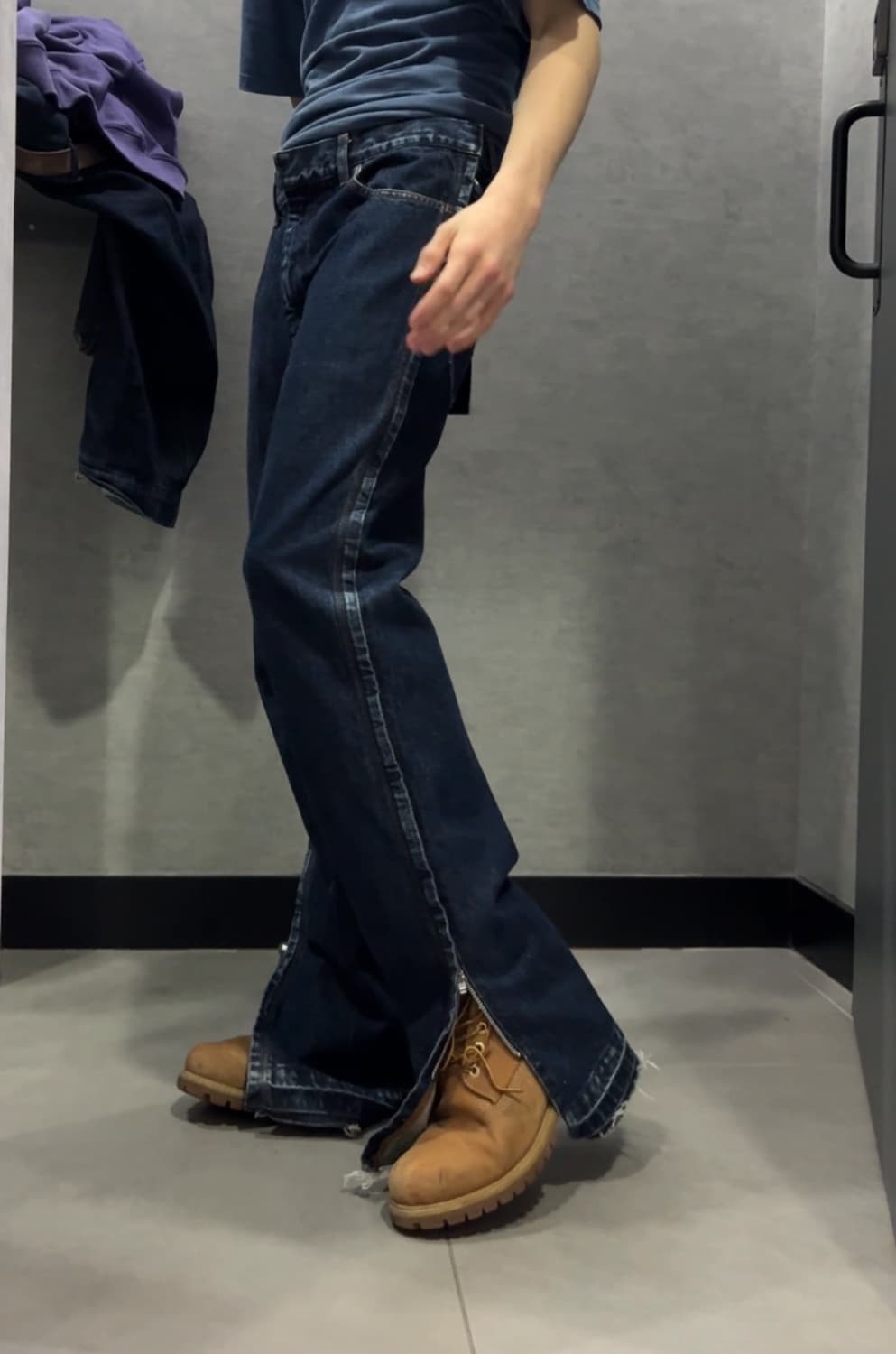 TOGA VIRILIS ZIPPER DENIM PANT 상품이미지1