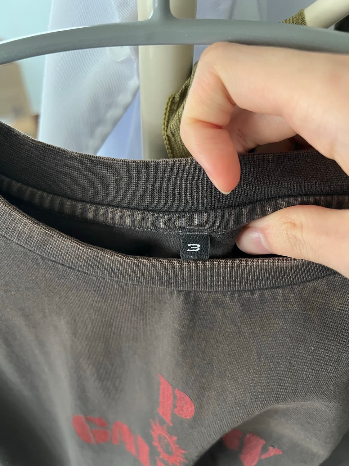 [3] 폴리테루 1011 크로스 티 워시드 차콜 브라운 상품이미지5