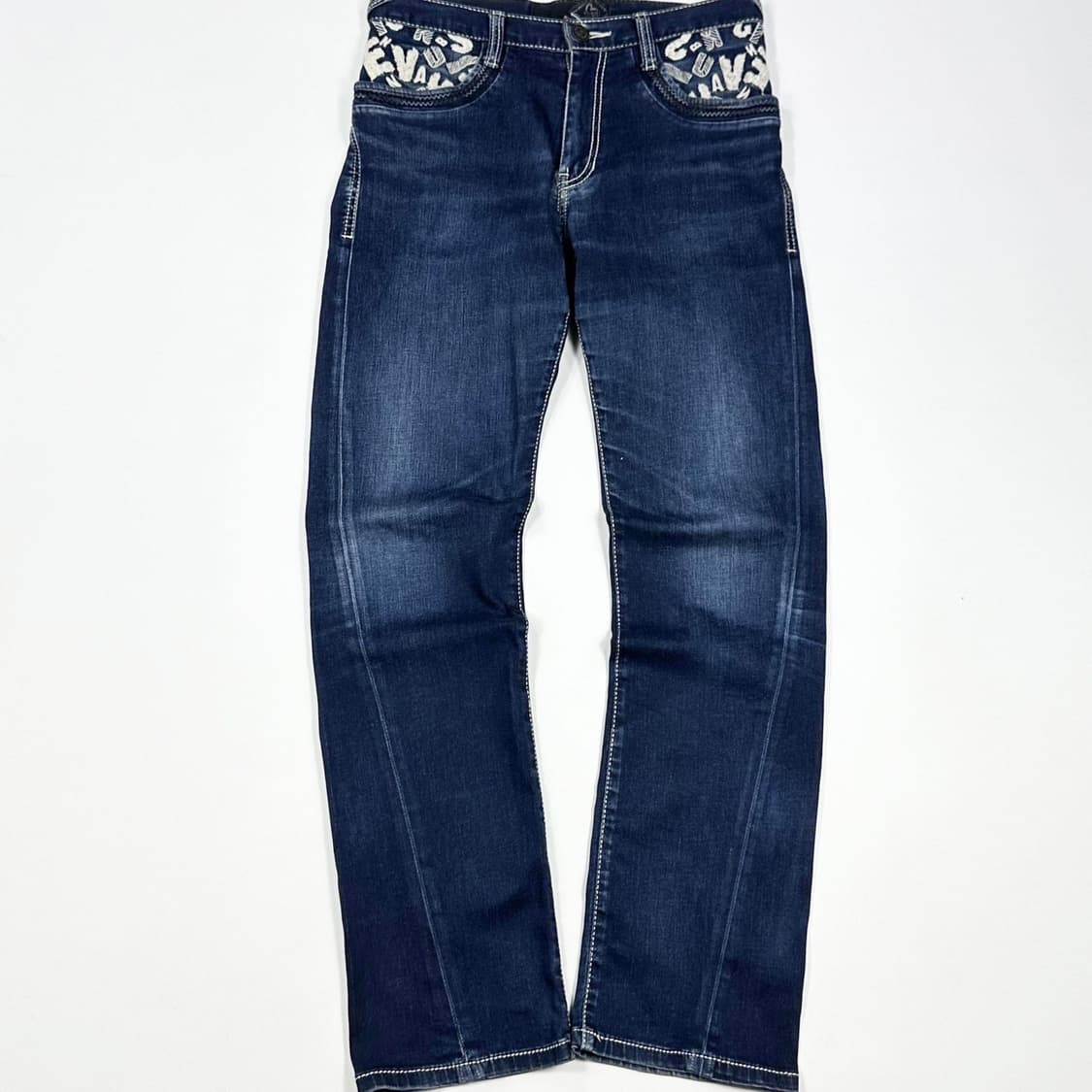 에비수 시그니처 로고 일자 데님 팬츠 (30인치) 상품이미지3