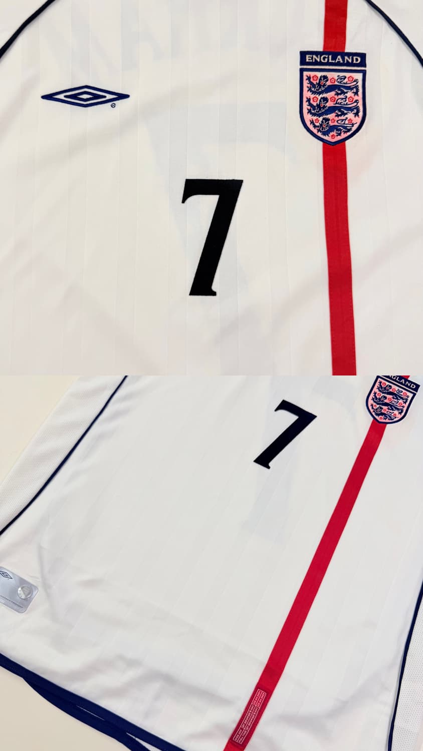 01-03 잉글랜드 국대 홈 베컴 유니폼 상품이미지7