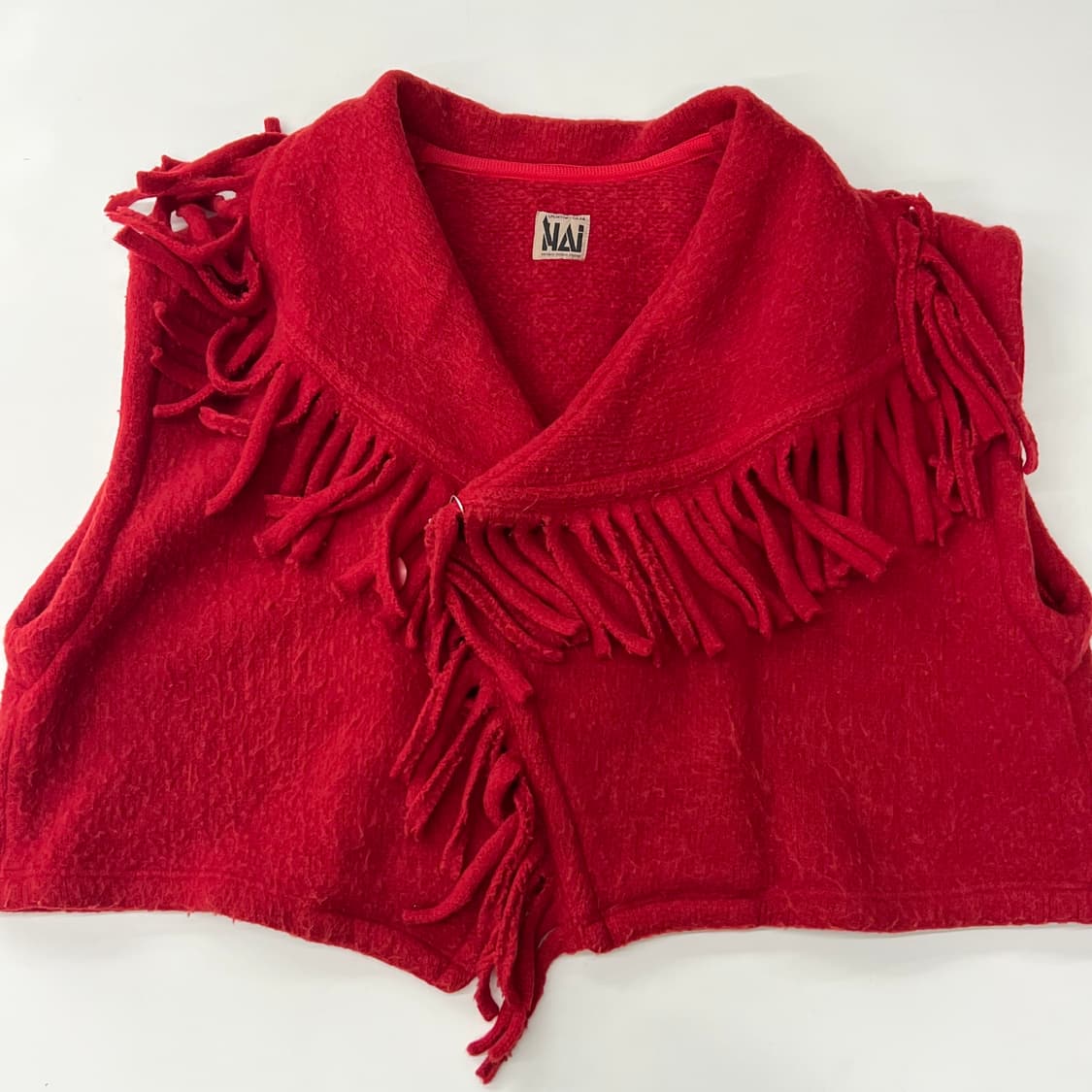 isseymiyake 90‘s 이세이미야케 울 레드 테 상품이미지1