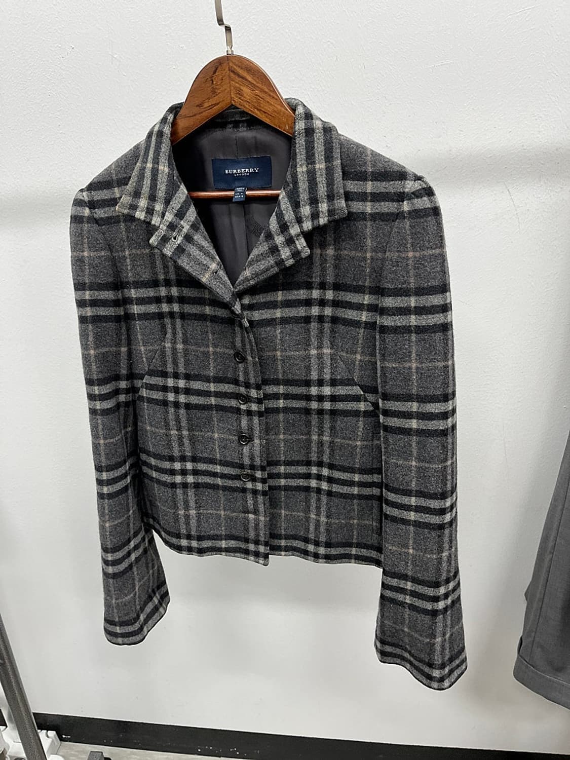 여) 버버리 체크 울자켓  상품이미지6