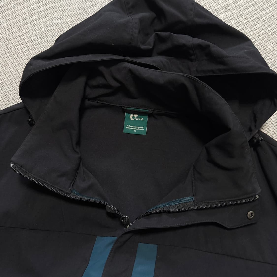 네파 배색 바람막이 자켓 상품이미지3