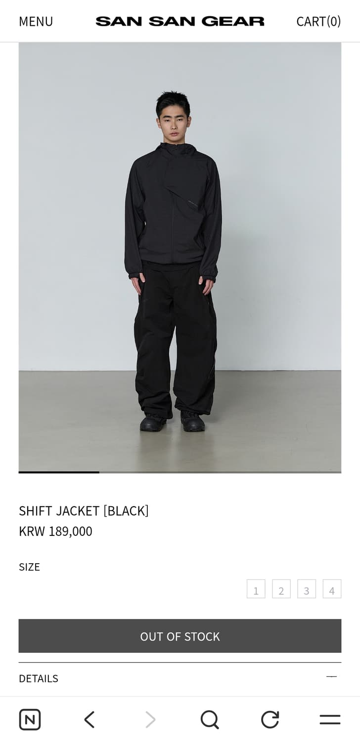 [교환]산산기어 Shift Jacket 3 상품이미지1