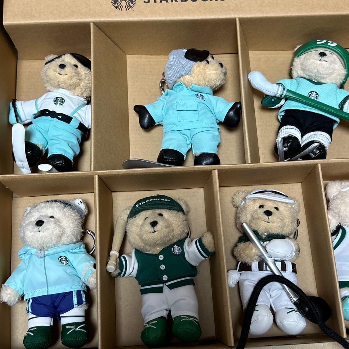 스타벅스 스포츠클럽 베어리스타 키체인 세트 1, 2 상품이미지9