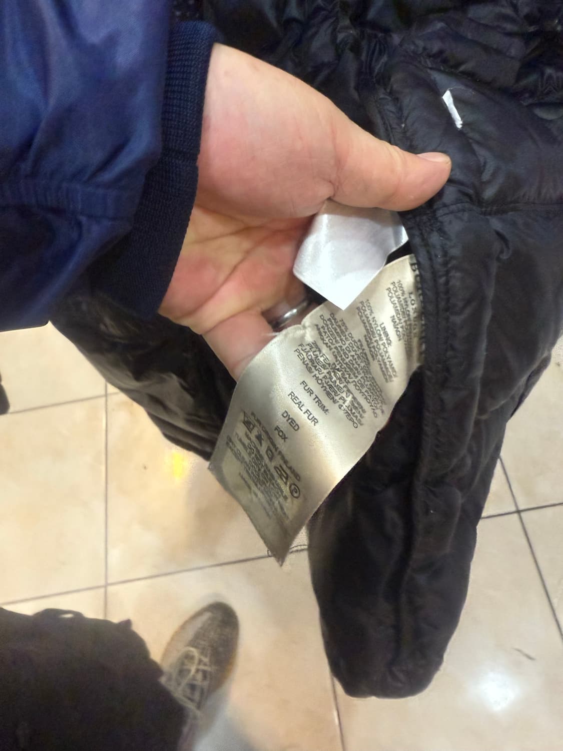 100-105 정품 버버리 패딩 팝니다 상품이미지4