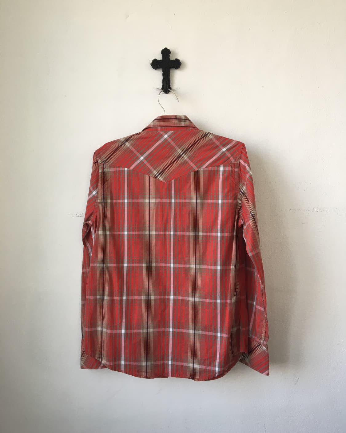 Printing point check pattern shirt 상품이미지3