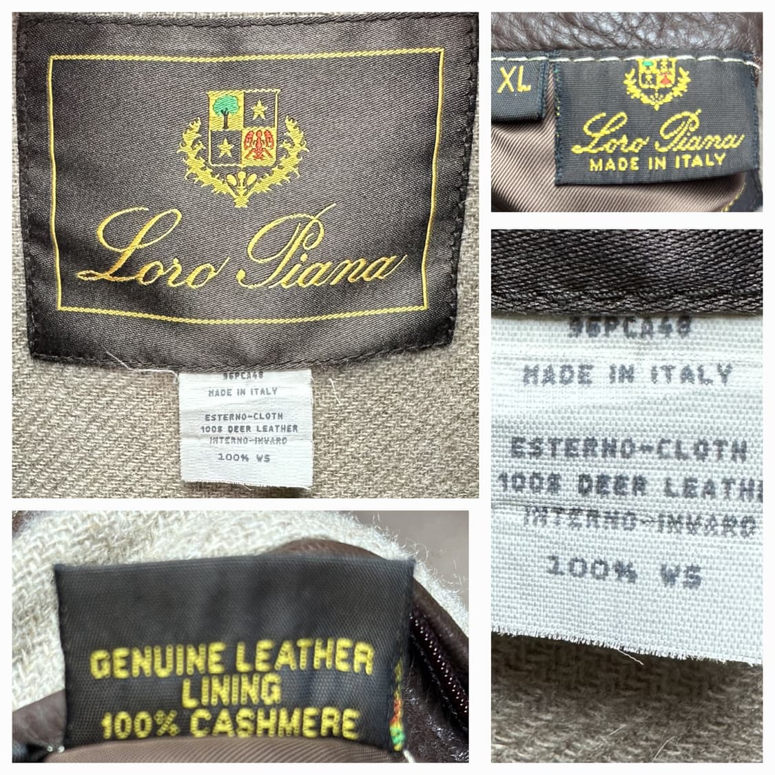 로로피아나 디어스킨 아이서 자켓 XL(110) 판매 상품이미지8