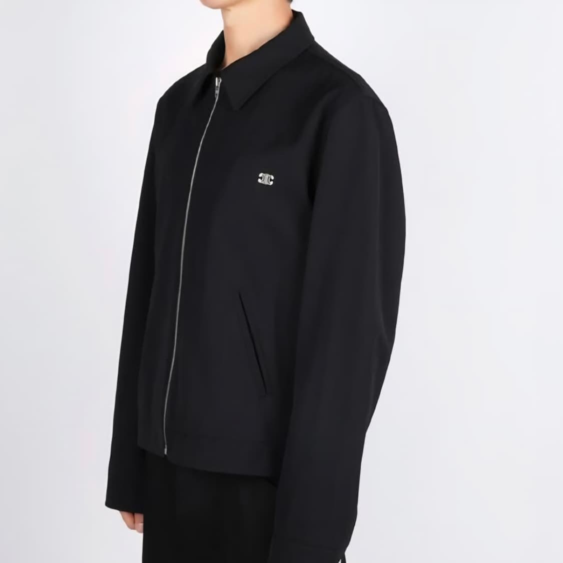 [S+급/50] 셀린느 트리오페 울 블루종 자켓 블랙 상품이미지7