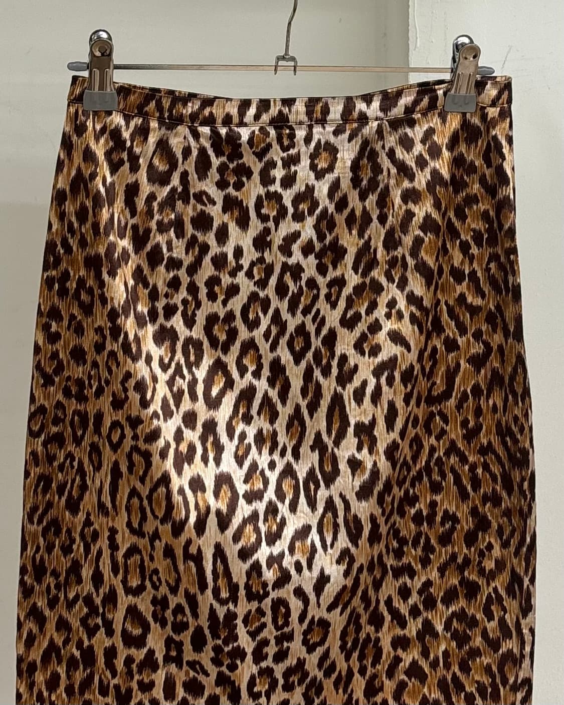 돌체 앤 가바나 브라운 레오파드 프린트 미디스커트 상품이미지2
