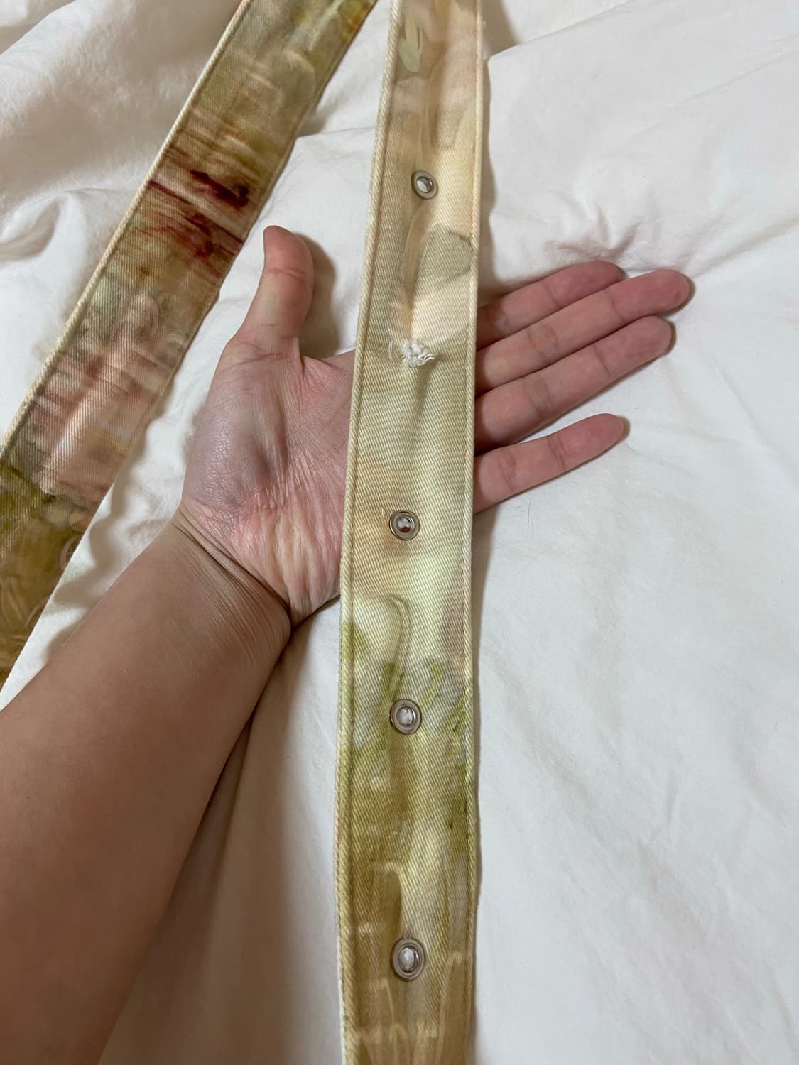 플라워 패턴 숄더백 collina strada 플리츠 데님 크로스백 상품이미지6