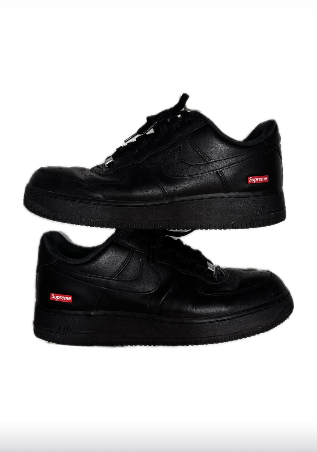 [275] 슈프림x나이키 에어포스 1 로우 블랙 상품이미지1