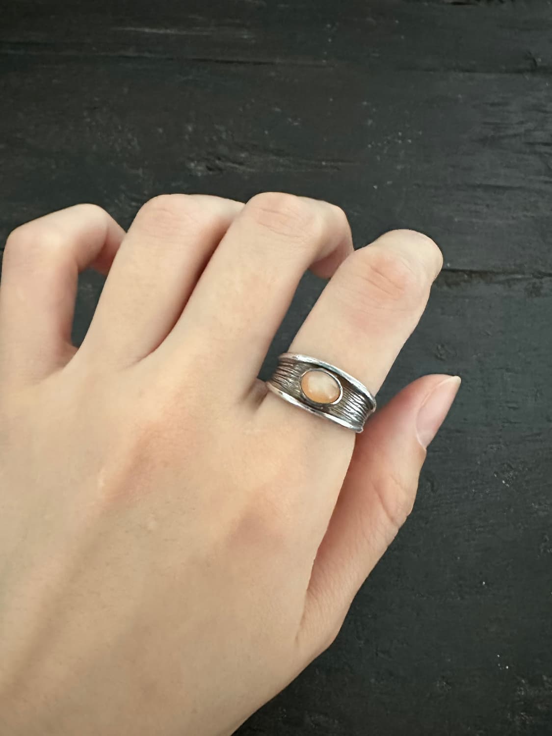 orange moonstone 925silver rin 상품이미지5