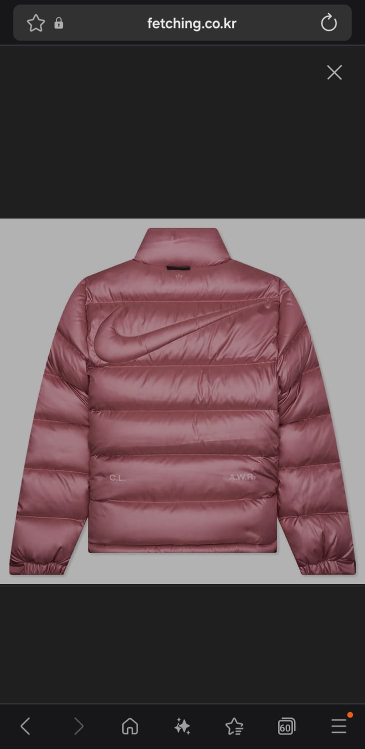 나이키 녹타 핑크 패딩 L사이즈 상품이미지1