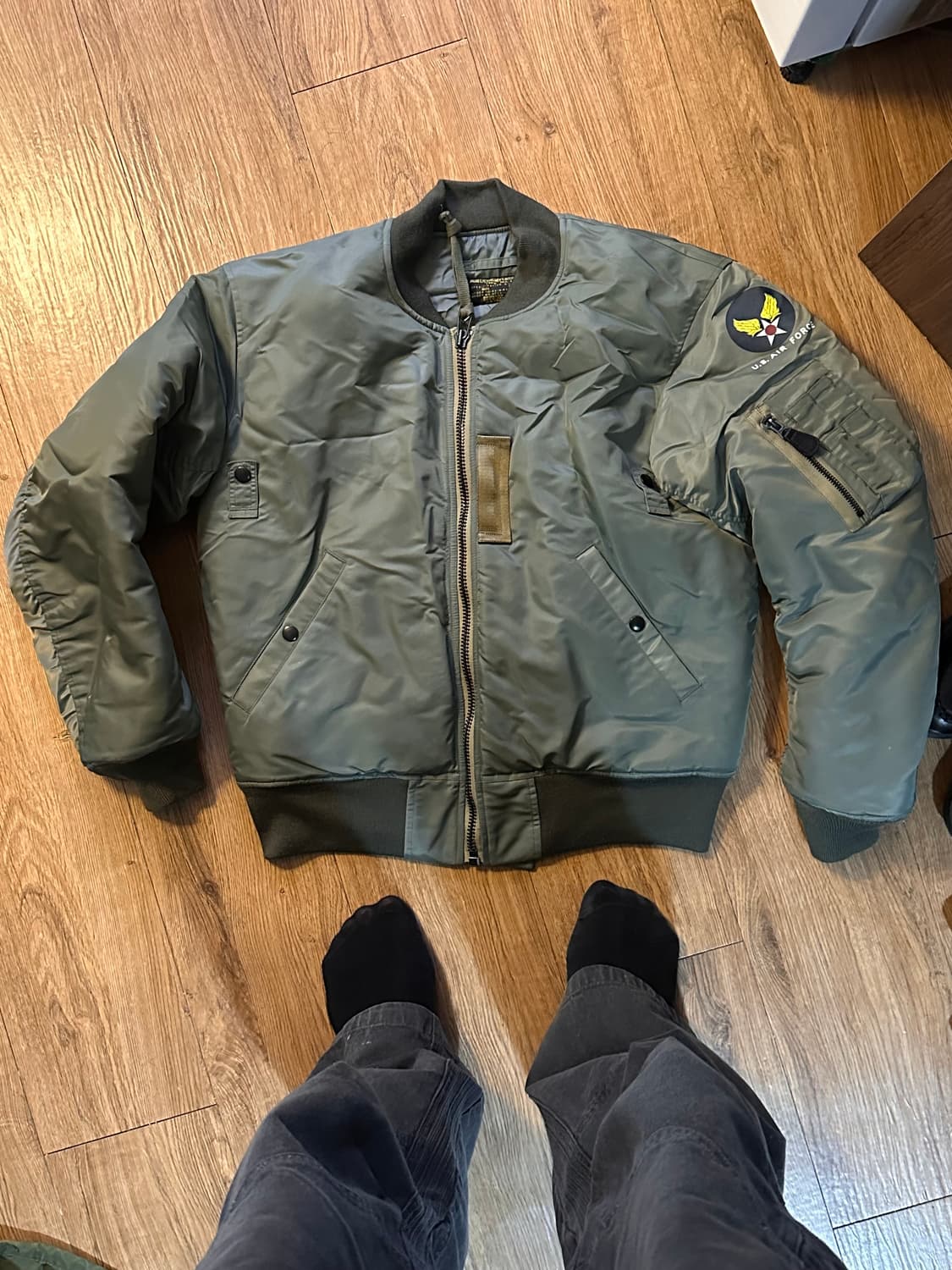 브론슨 MA-1 항공 점퍼 M 올리브 상품이미지1