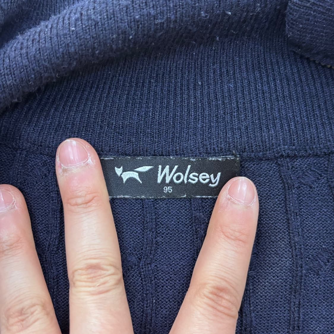 95 울시 남성 꽈배기 니트 반집업 0407E1 상품이미지3