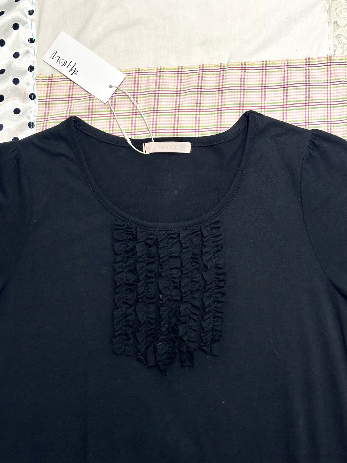 ⊹ Black Frill Top 상품이미지6