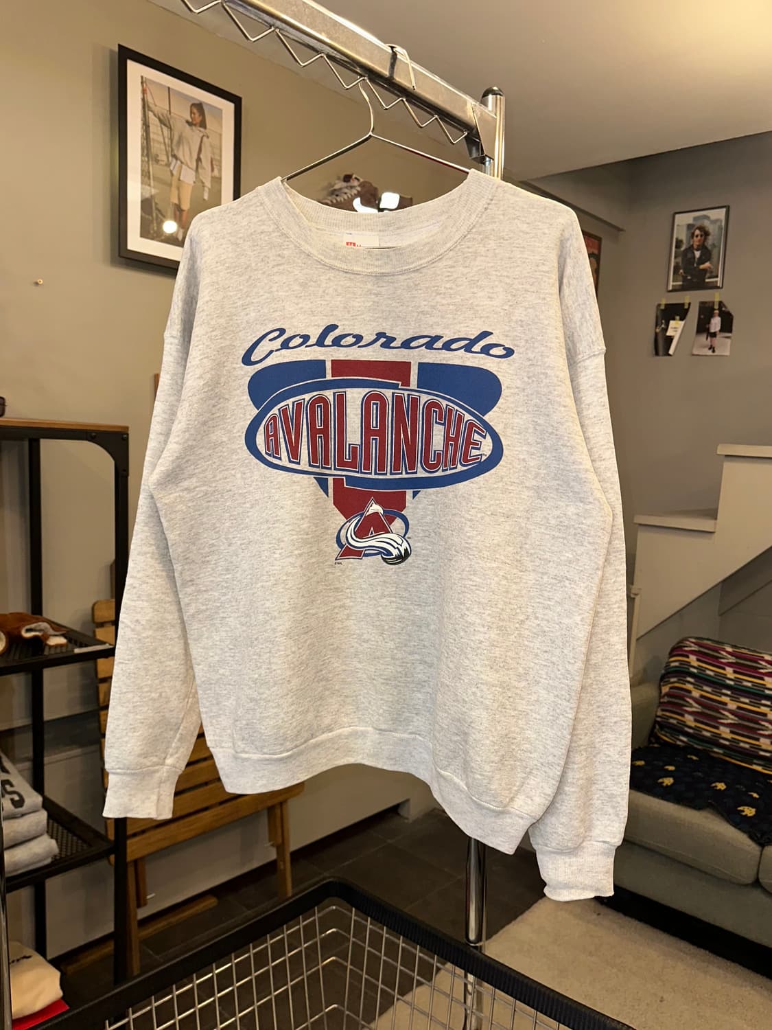 90’s Hanes NHL Colorado Avalanche sweat 상품이미지3