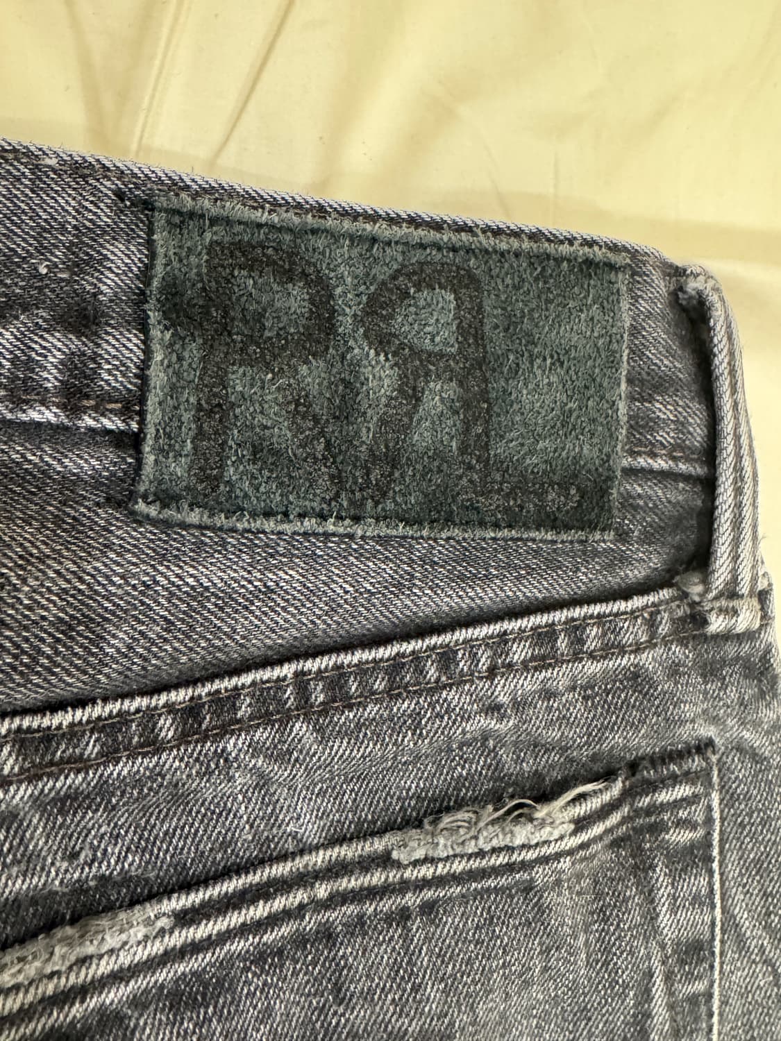 RRL 블랙 워시 데님 슬림네로우 32/32 팝니다. 상품이미지5