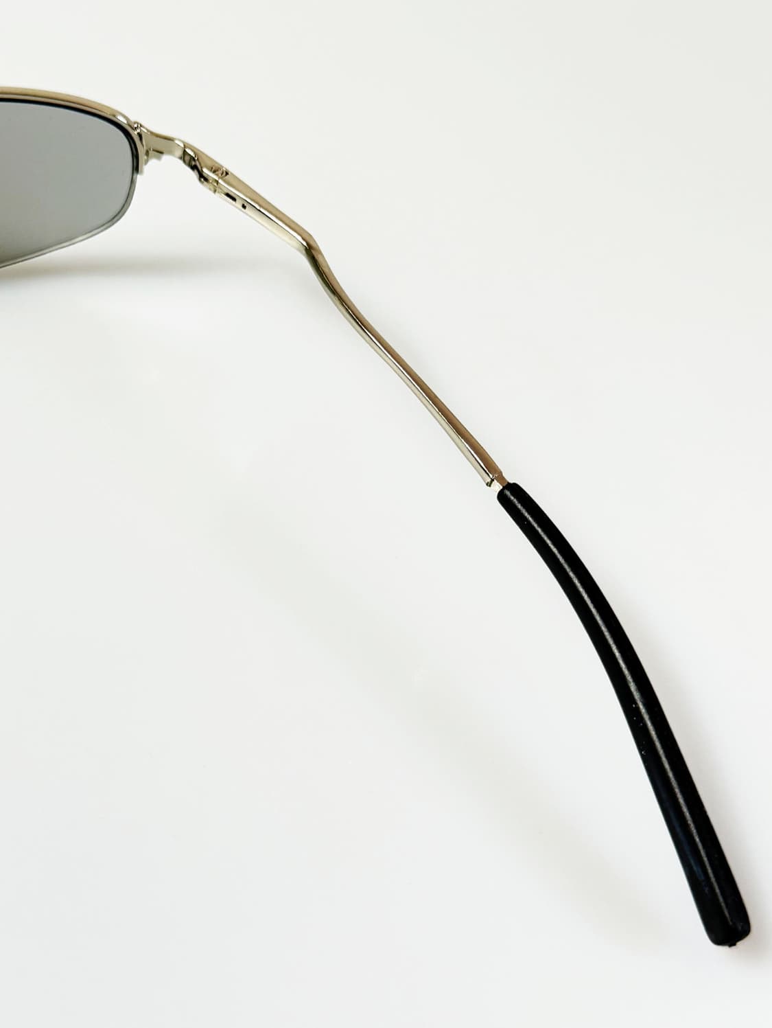 실버 메탈 반무테 스퀘어 프레임 빈티지 선글라스 상품이미지6