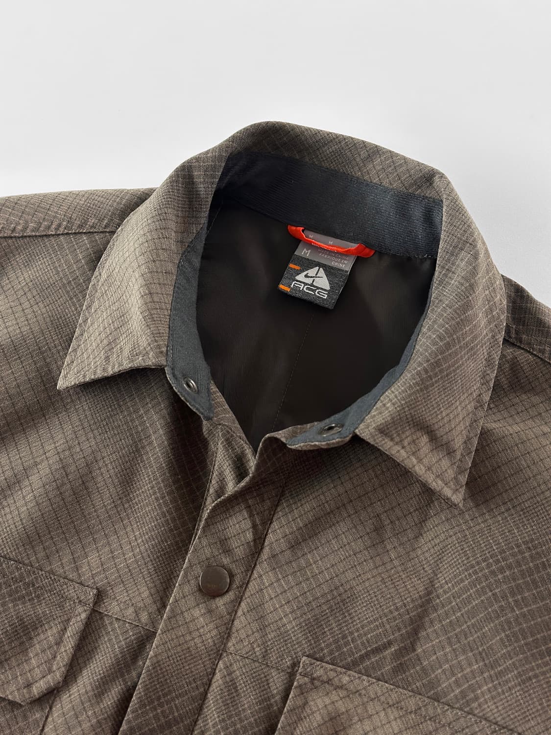 00s 빈티지 나이키 ACG 플래드 체크 퀼티드 스냅 자켓 상품이미지4