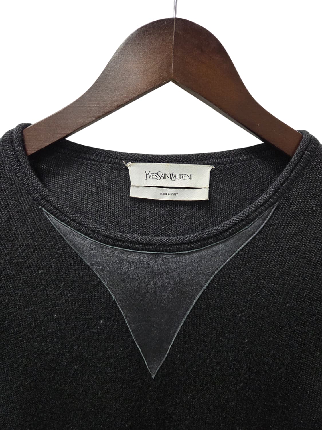 입생로랑 검정 울 니트 상품이미지3