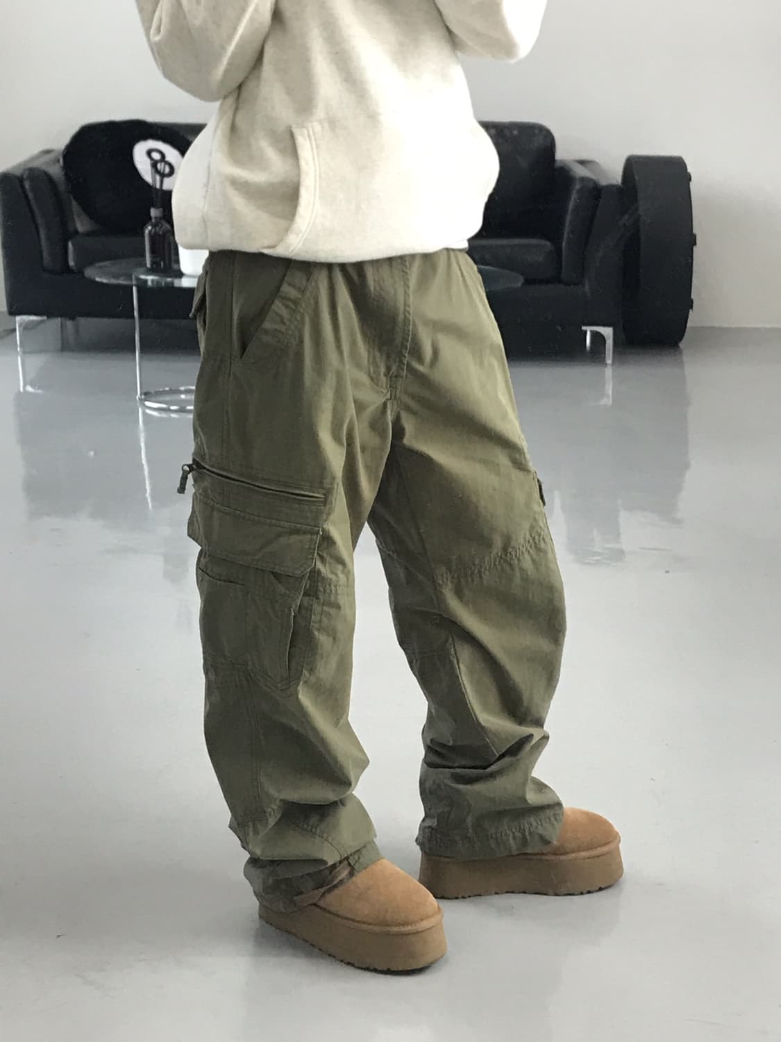  Vtg Khaki Caro Pocket Trousers 상품이미지2