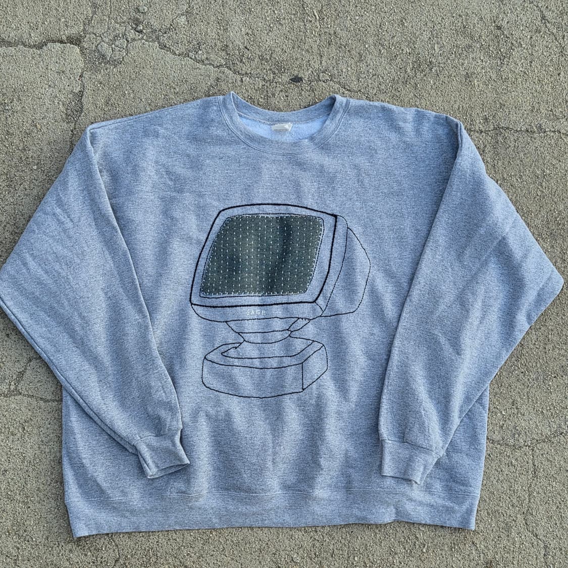 S.O/패치워크, 자수 커스텀 맨투맨 상품이미지2