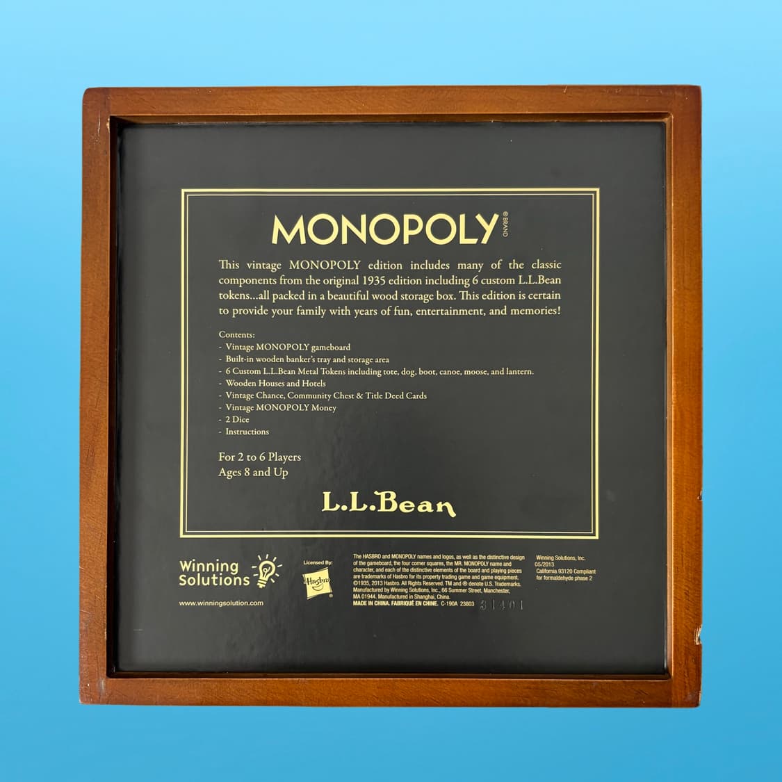 LL Bean 모노폴리 보드게임 상품이미지7