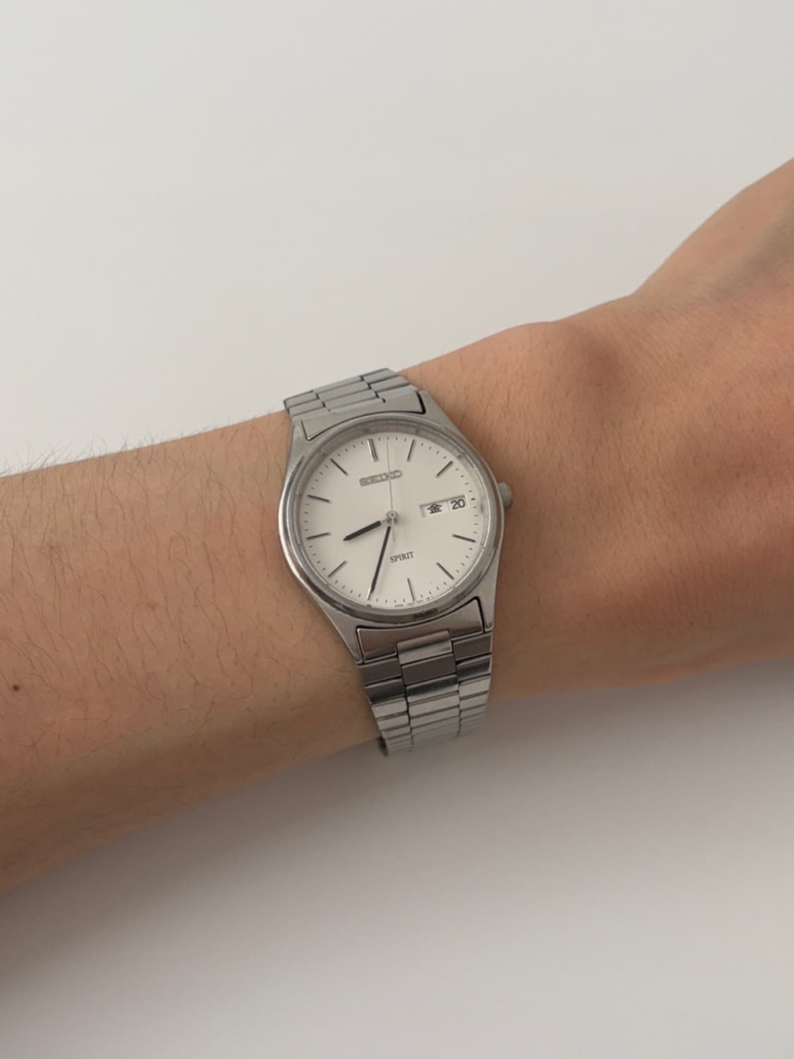 SEIKO-90s spirit bar index silver quartz 상품이미지6
