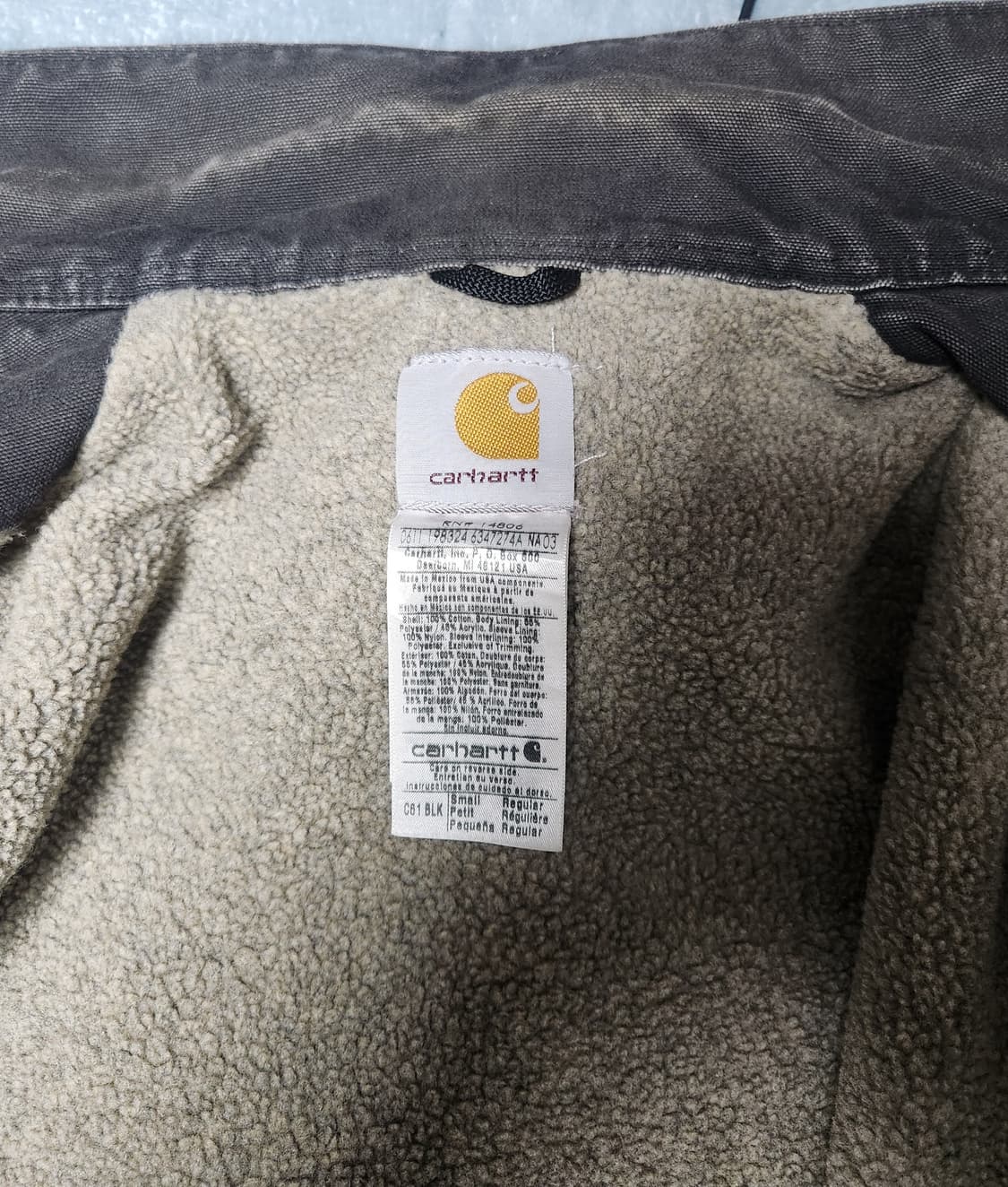칼하트 워크 자켓 S (95추천) 상품이미지4