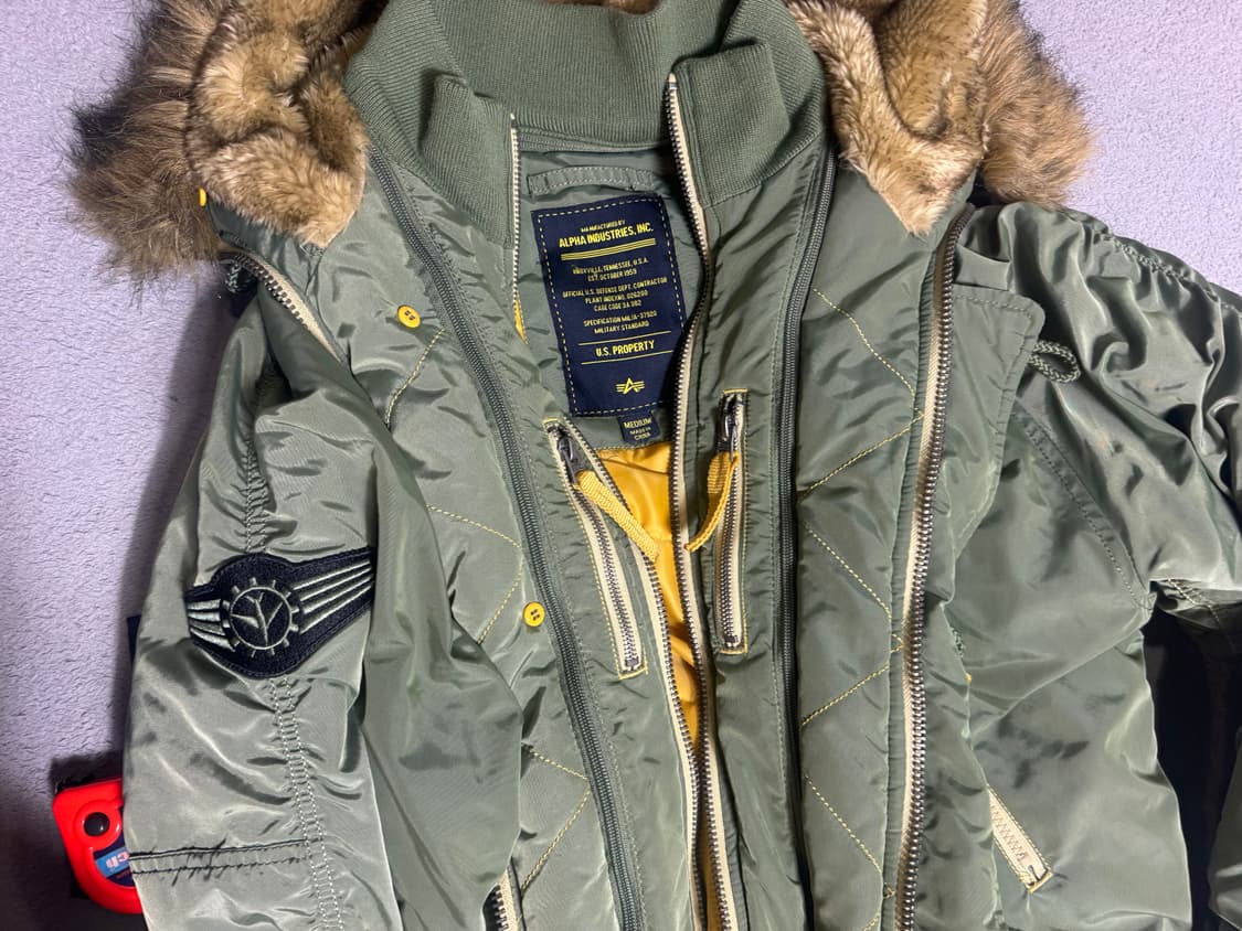 alpha 알파 N-3B 오리지널핏 인클레멘트 세이지 올리브 그린 상품이미지4