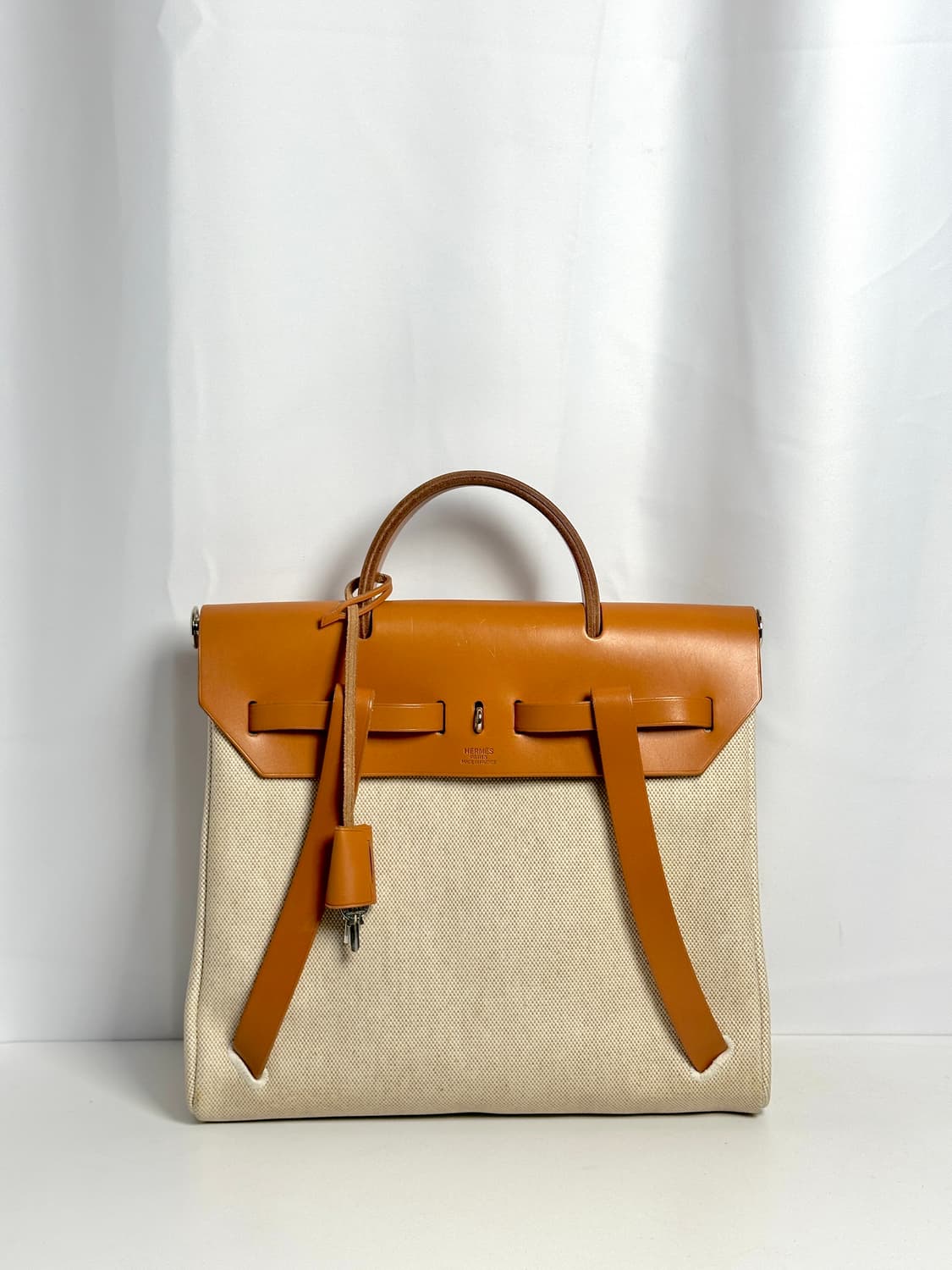 에르메스 에르백 캔버스 레더 핸드백 28 상품이미지3