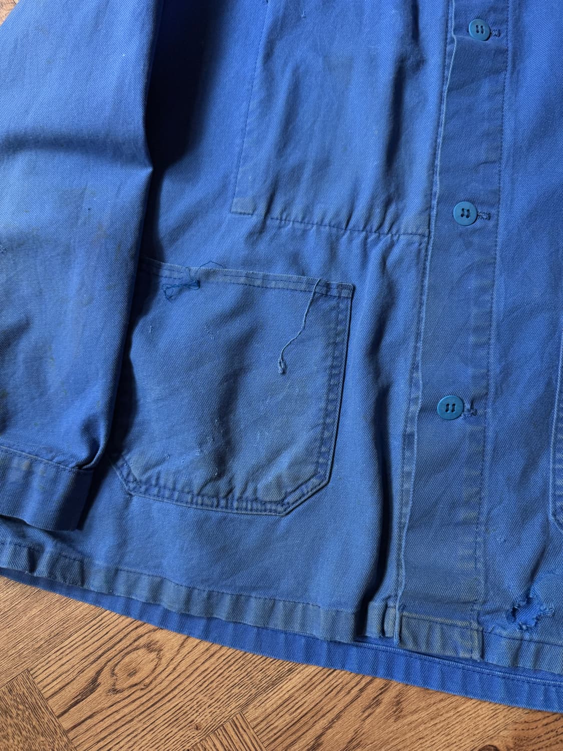 [XL]90's 더티워싱 프렌치 워크자켓 상품이미지5