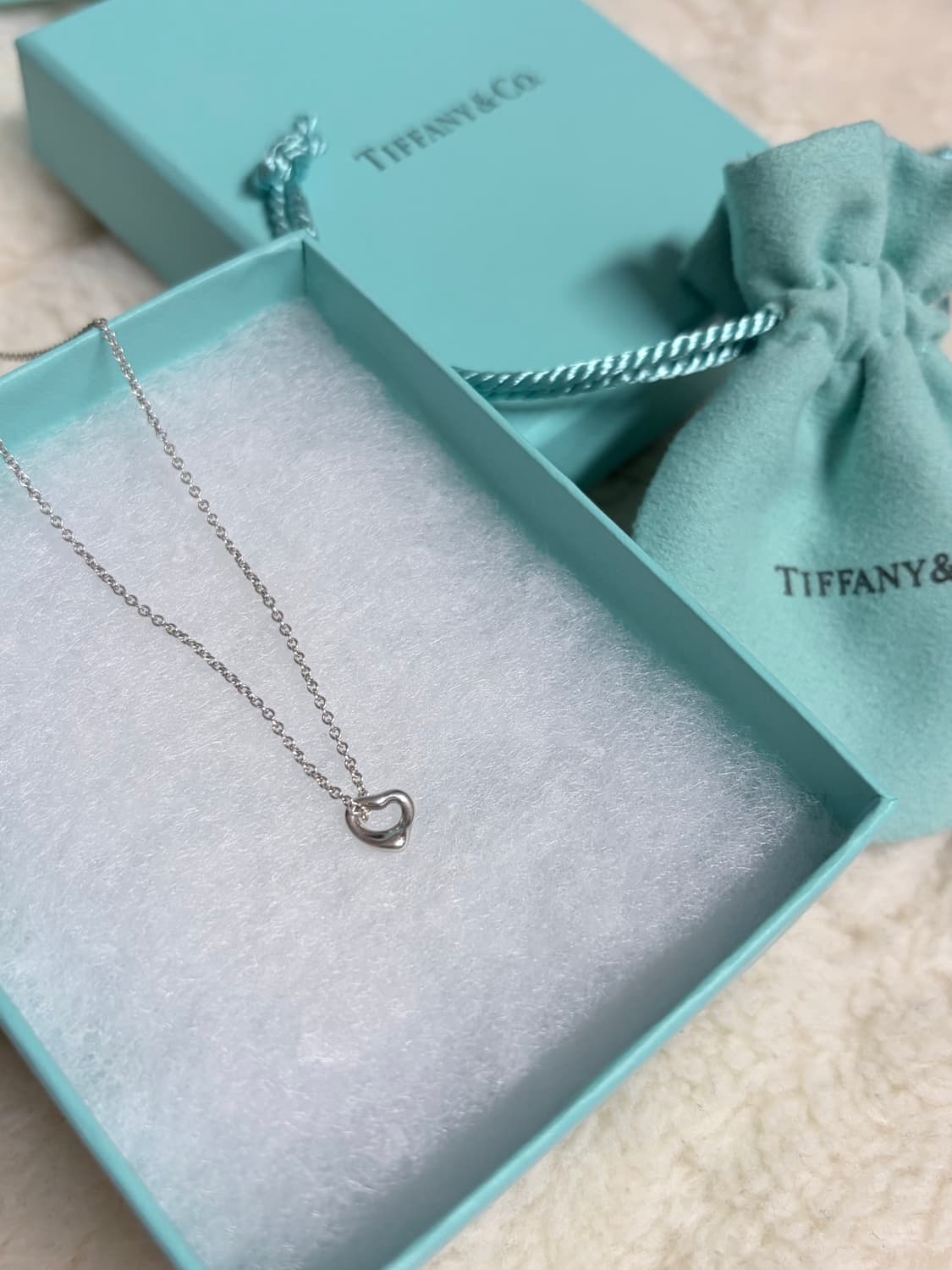 티파니앤코 오픈 하트 목걸이 7mm 상품이미지2