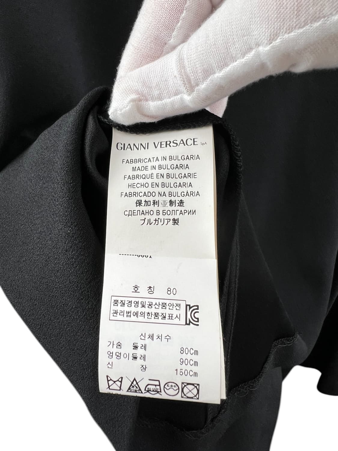 베르사체 베르수스 블랙 미니 원피스 옷핀 골드핀 드레스 상품이미지5