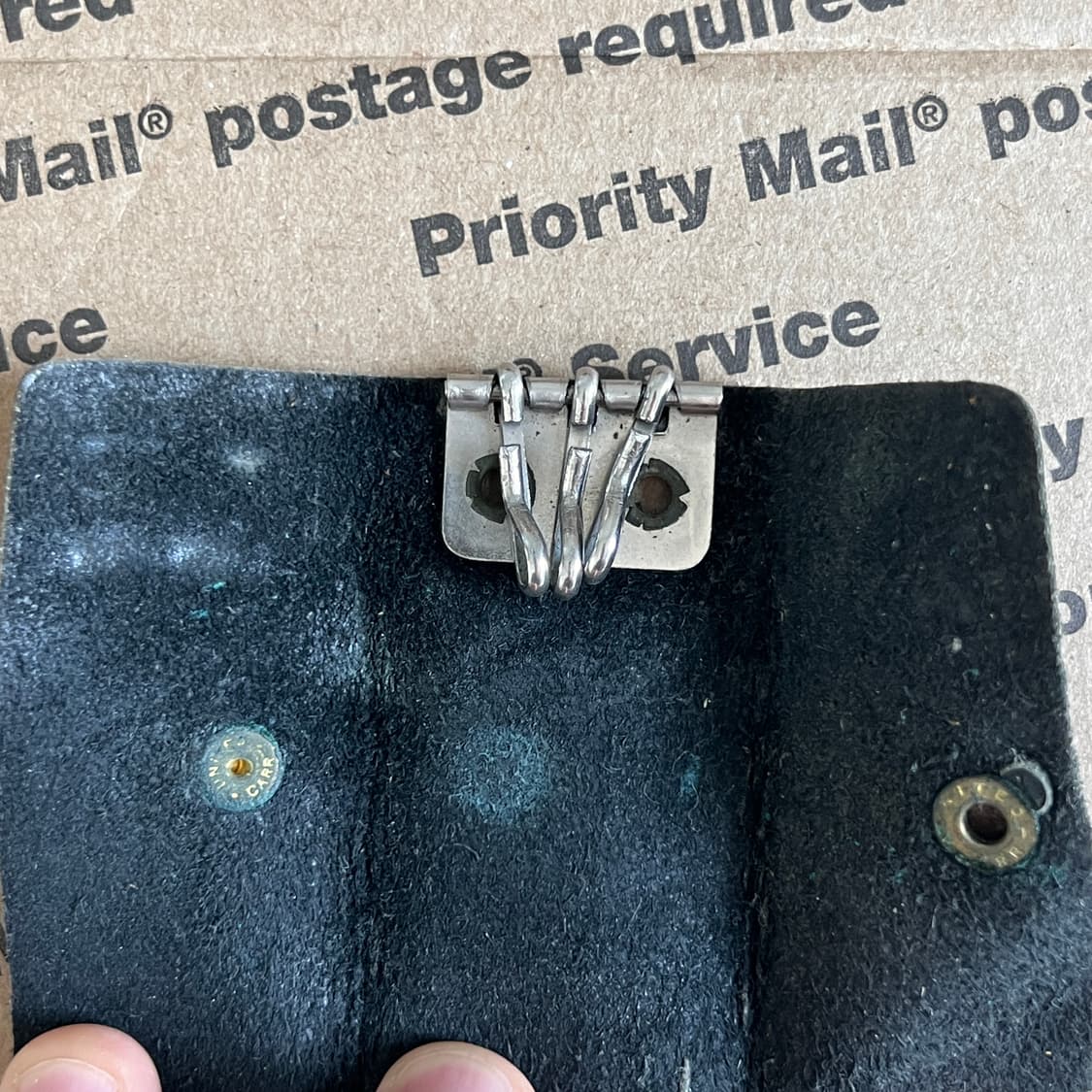 90s vtg Leather Key Holder 상품이미지2