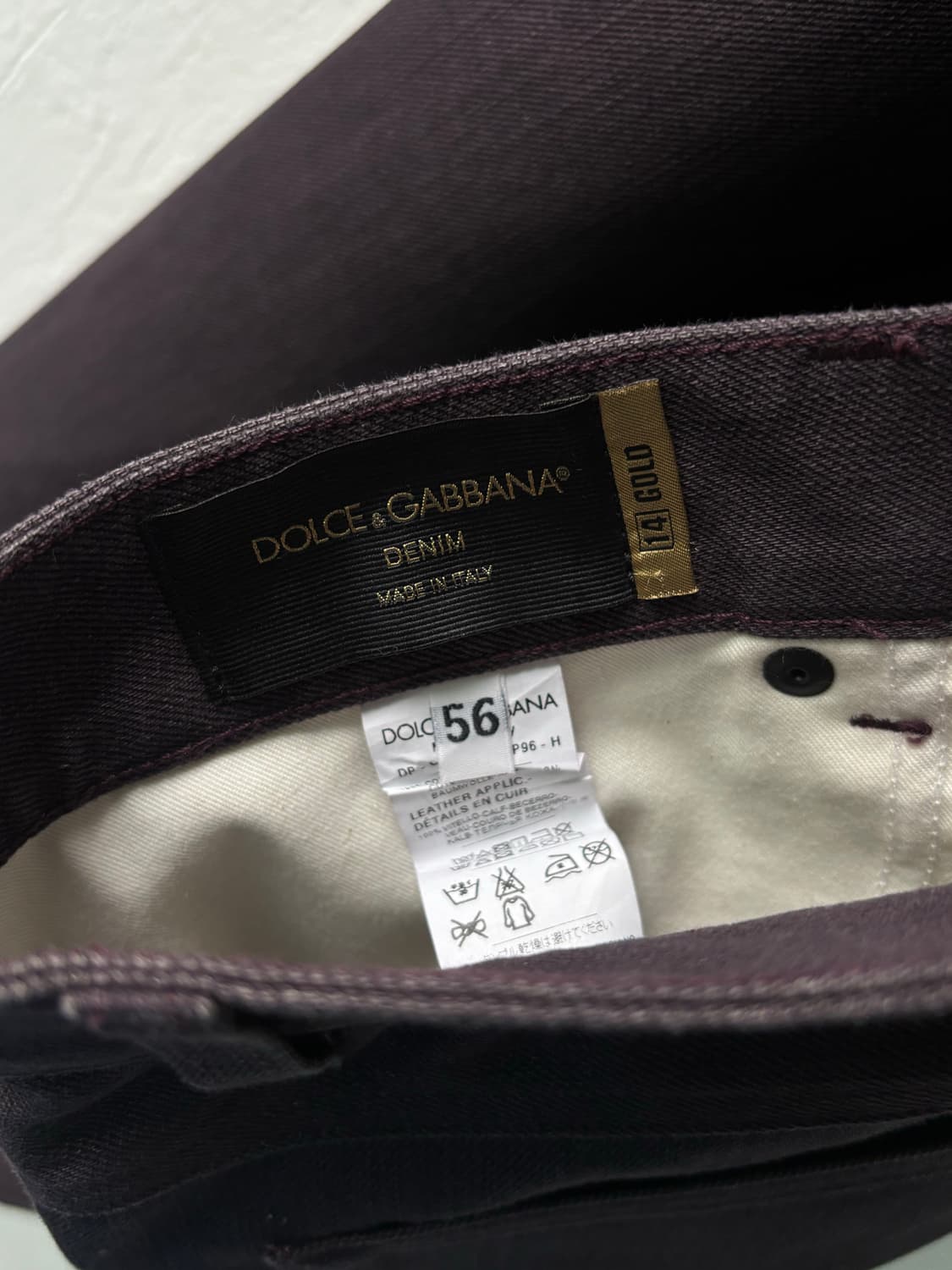 돌체앤가바나 퍼플 레귤러 데님 진 상품이미지9