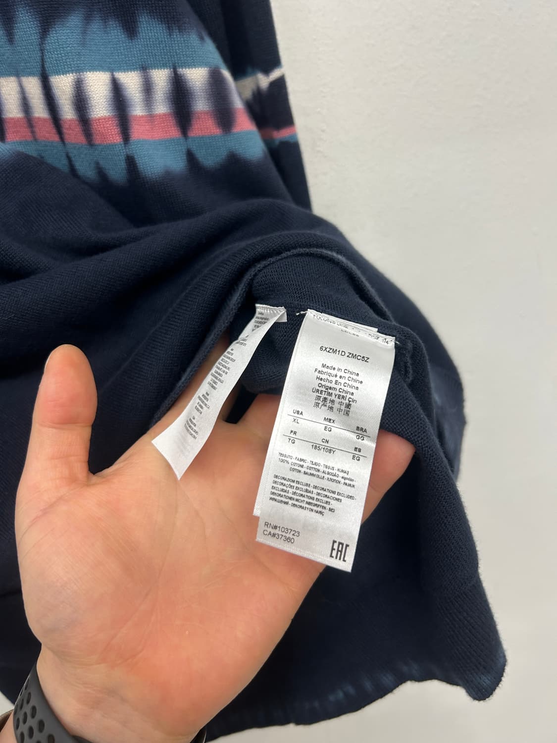 A|X 아르마니 익스체인지 타이 다이 니트 상품이미지4